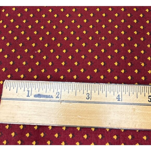 Sturbridge Village Collection Marcus Fabrics Cotton Quilting Fabric Red/Gold 20" - Picture 7 of 9